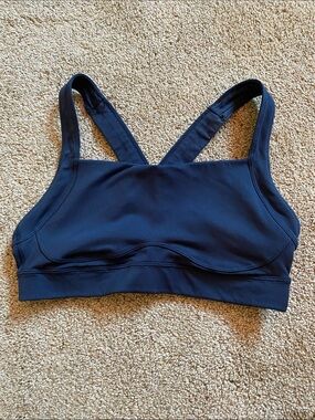 Old Navy Navy Blue Racerback Sports Bra